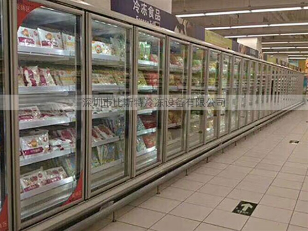 揭阳超市冷冻玻璃展示立柜